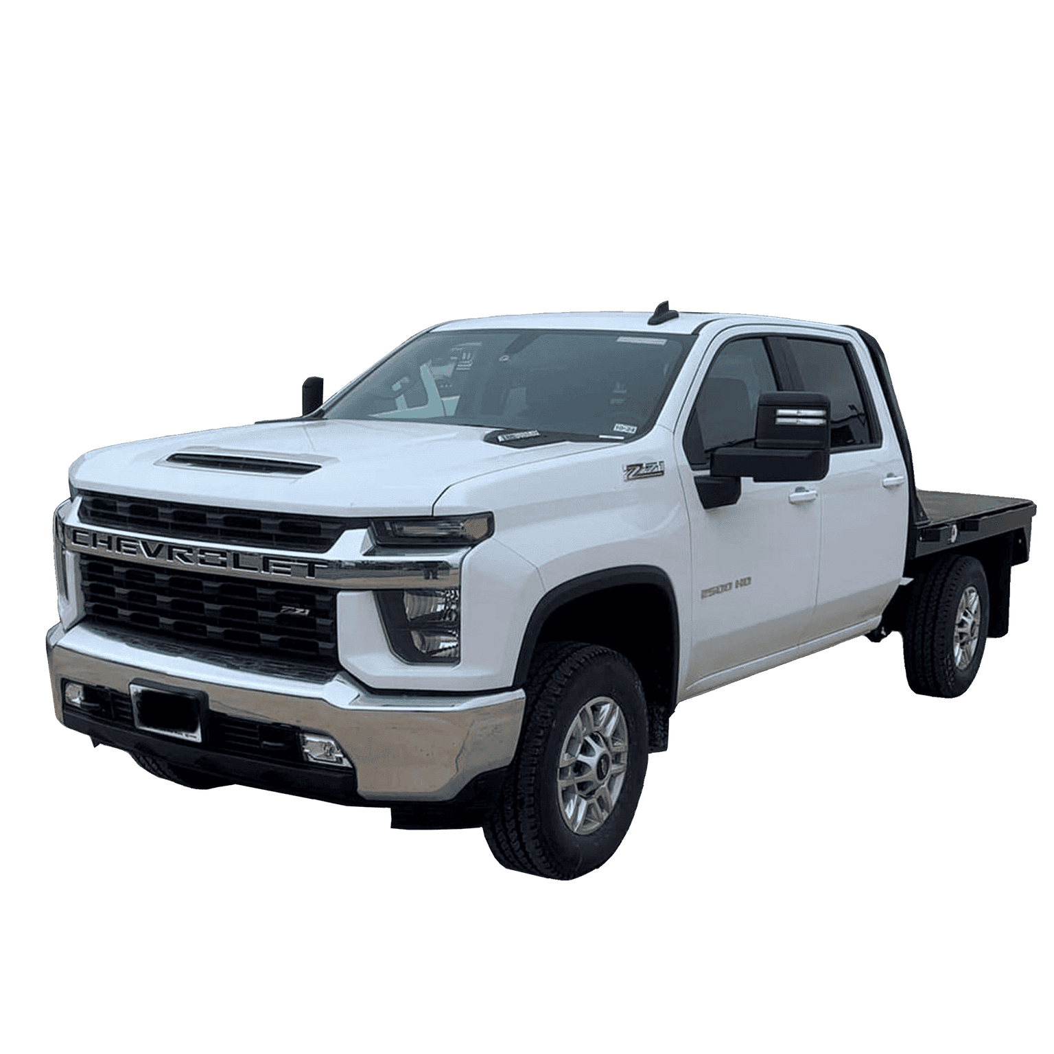 photo of truck with the arm bed viewed from the side